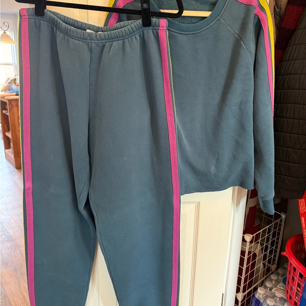 Women’s Blue Sweat Set- Natural Life